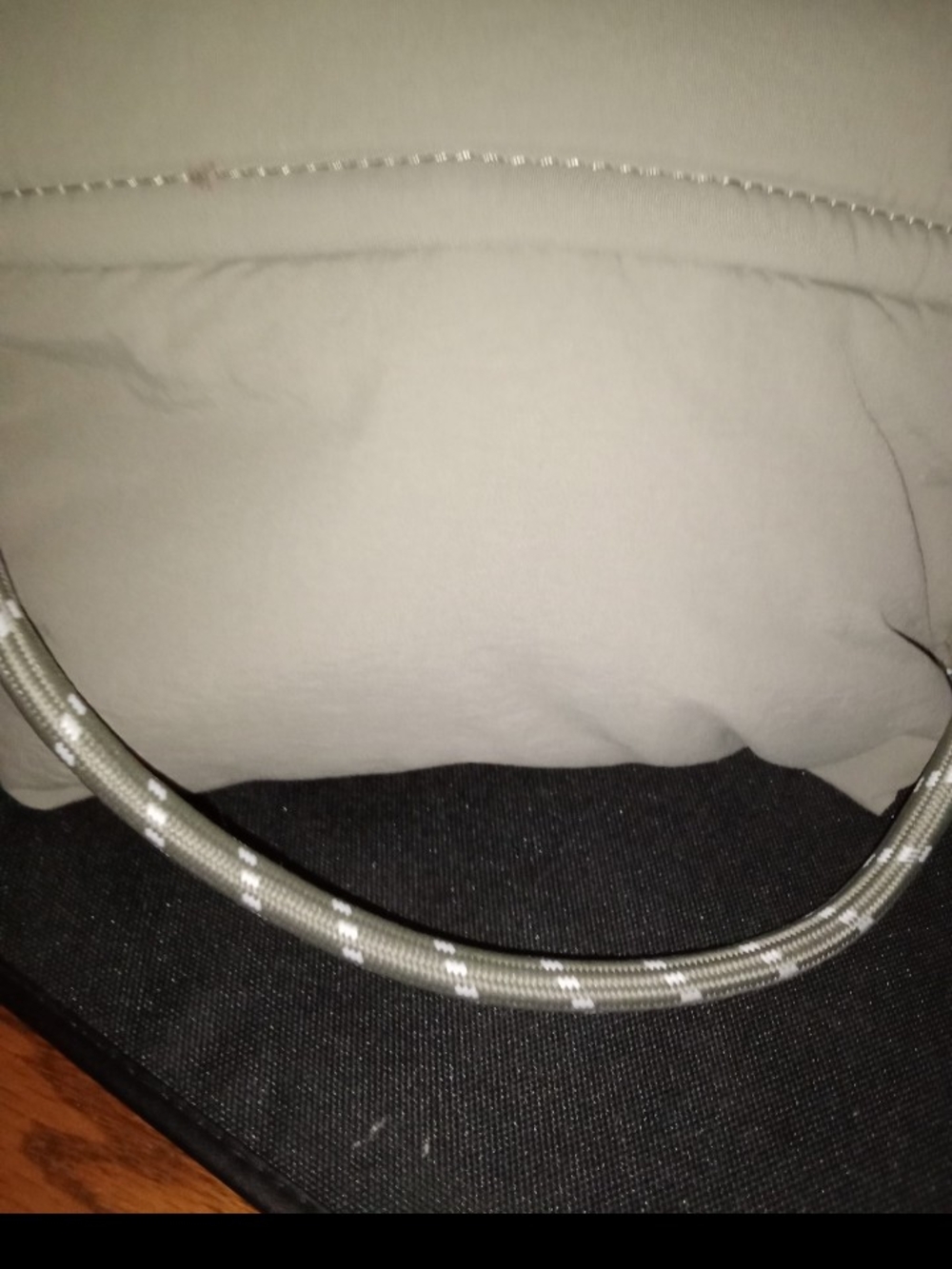 Neutral Beige Shoulder/Crossbody Bag with Trim